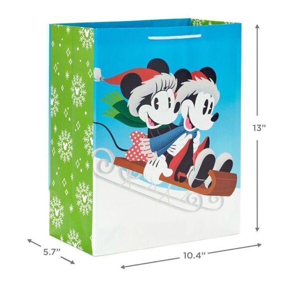 Hallmark Mickey and Minnie Mouse Holiday Gift Bags set of 8 NWT - Picture 12 of 12